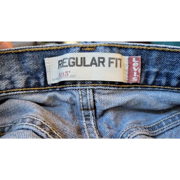 Levi's Jeans Men 34x31 Blue Denim 505 Regular Fit Straight Leg Medium Wash - Picture 11 of 16